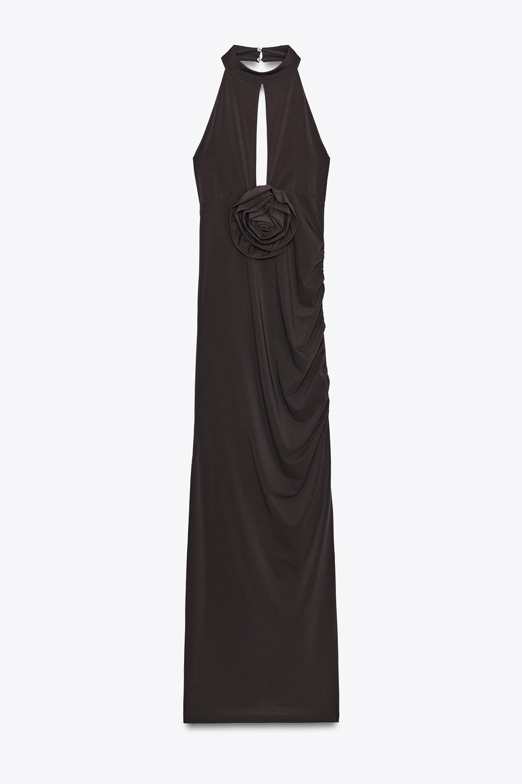 HALTERNECK DRESS WITH FLOWER - Zara фото 14