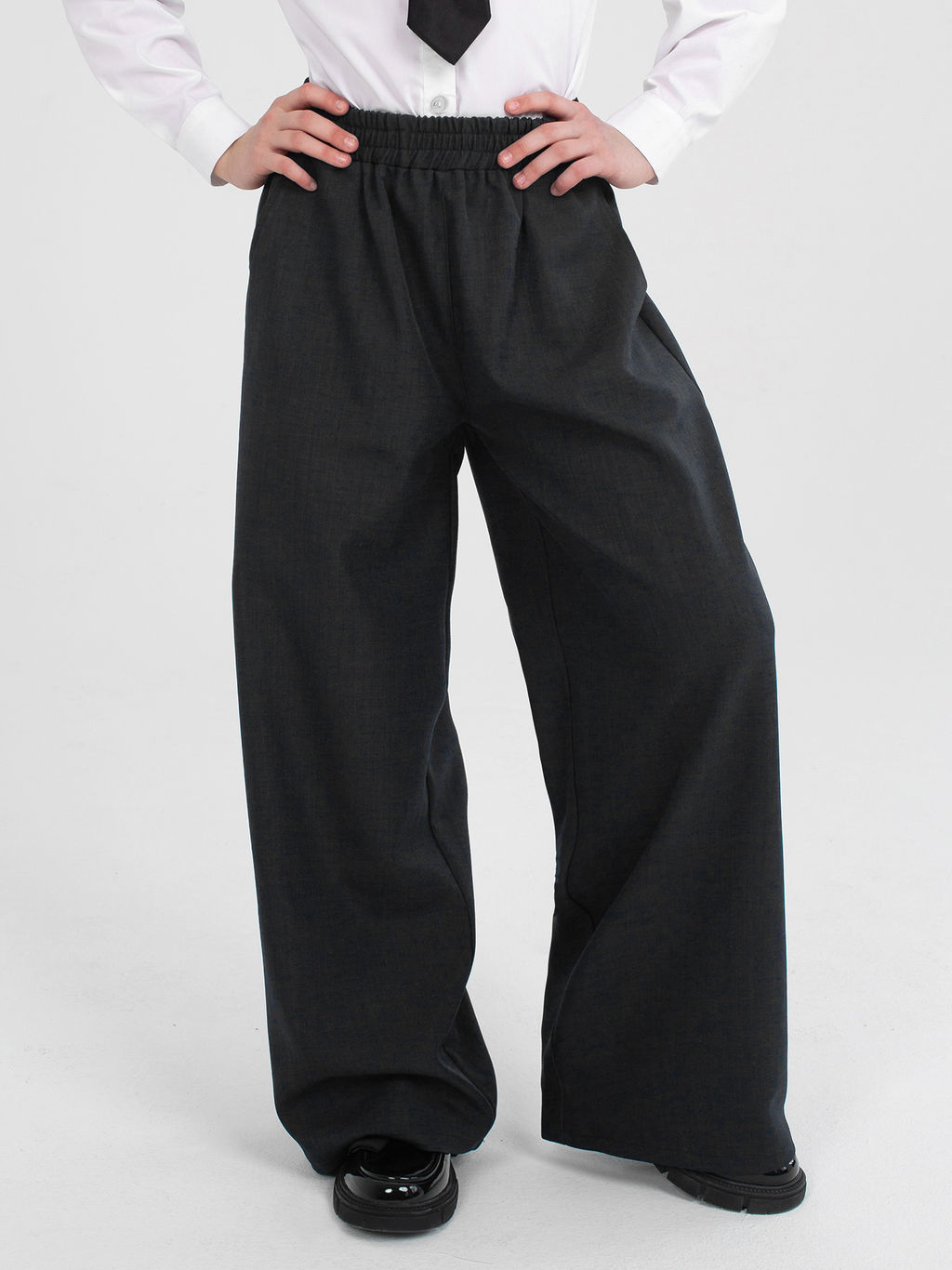 Брюки-палаццо для девочек - Синий мир фото 8