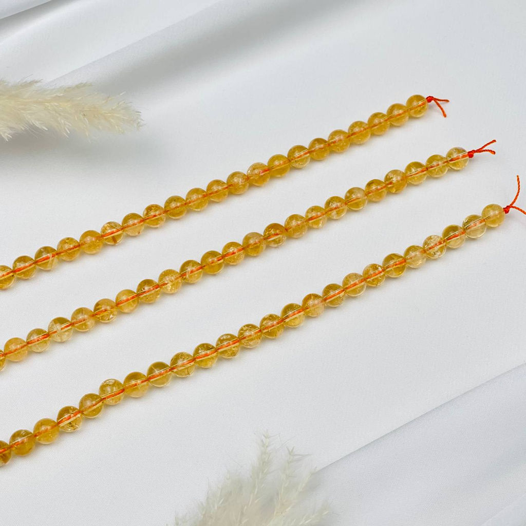 Бусины для украшений из Цитрина (55 бусин)