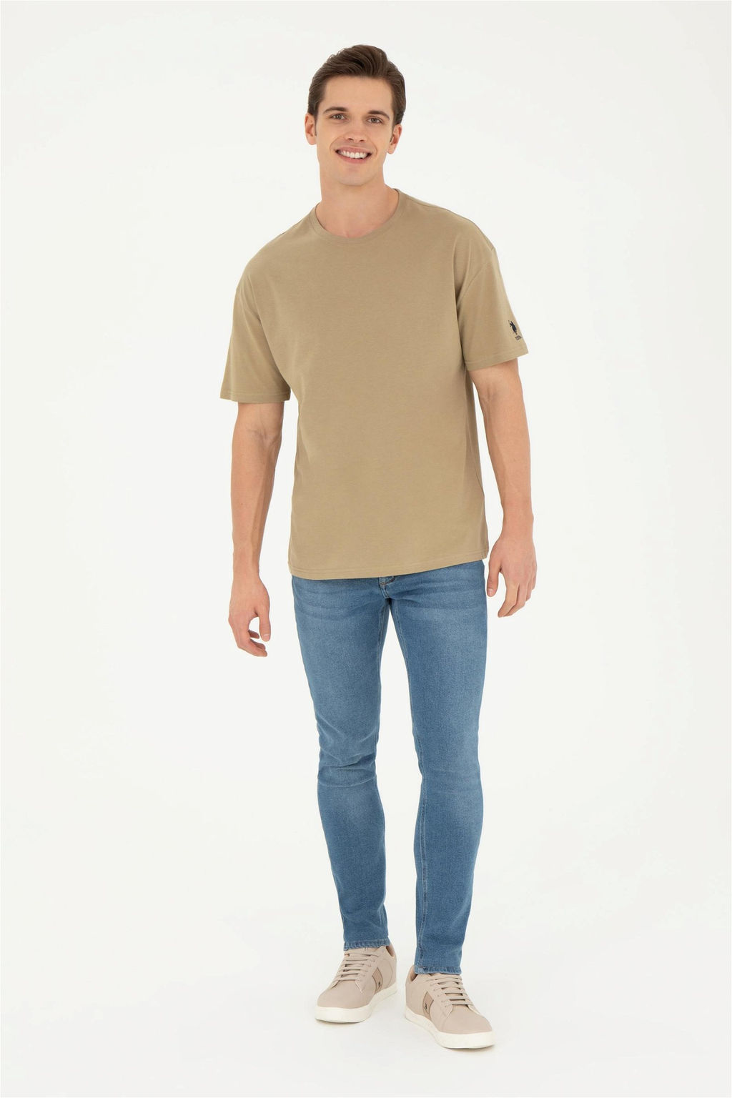 Мужская футболка цвета хаки - U.s. polo assn фото 4