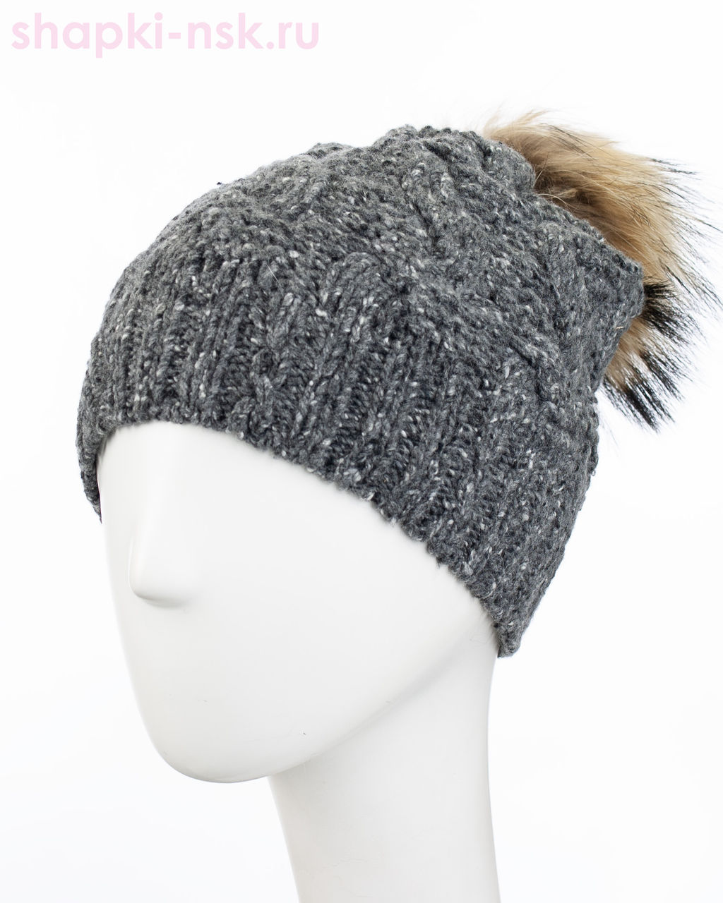 6817/1 MWH Колпак флис полоска 1/2 женский (56-58)