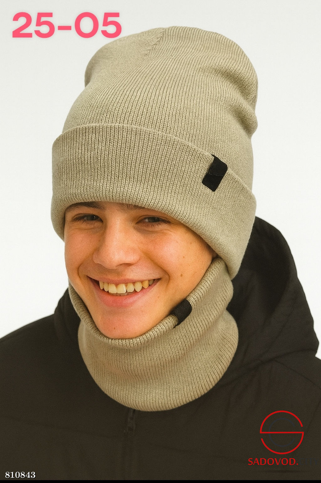 Набор 2в1 шапка двойной и снуд двойной - Bruno фото 16