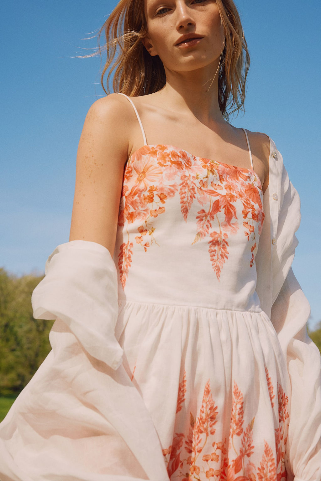 Vestido estampado de lino - H&m фото 2