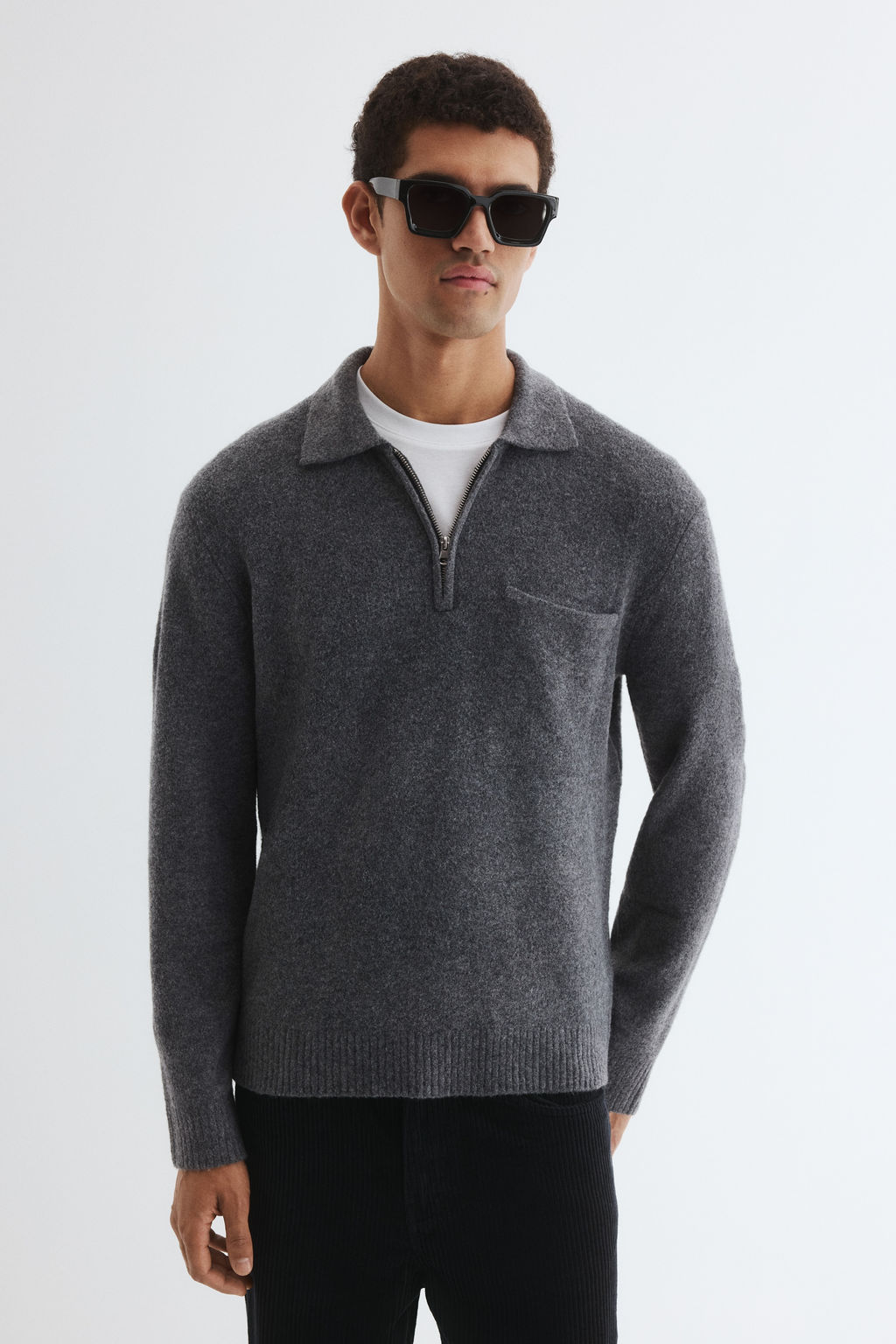 Jersey con media cremallera Regular Fit - H&m фото 5