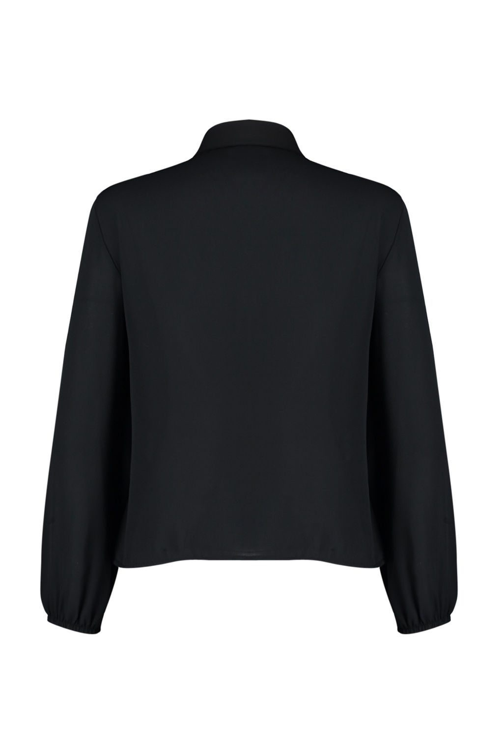 TRENDYOLMILLA Siyah C?kar?labilir Fiyonklu Regular Normal Kal?p Dokuma Gomlek TWOAW24GO00164  фото 8