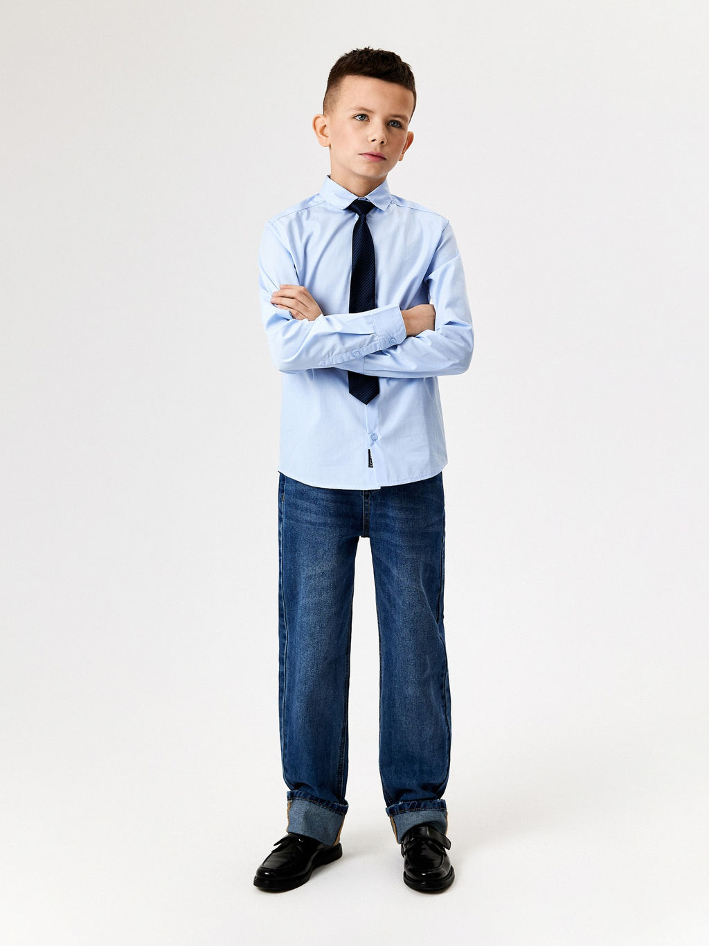 ACOOLA / Сорочка верхняя детская для мальчиков Tump небесно-голубой  фото 4