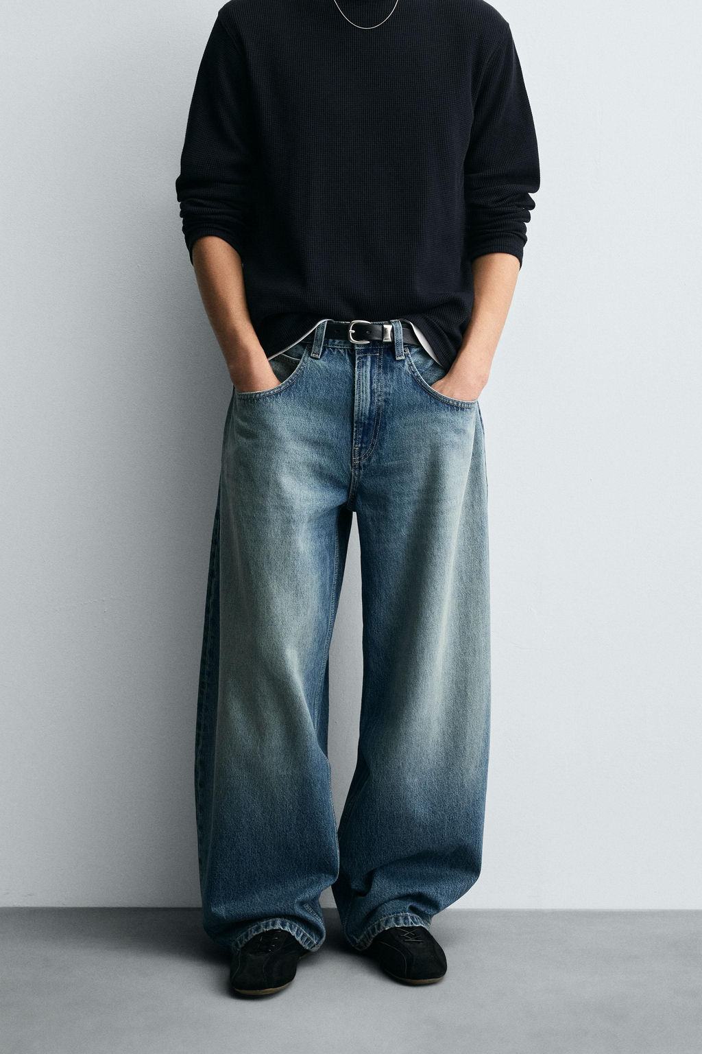 JEANS BALLOON FIT / Azul medio - Zara фото 2