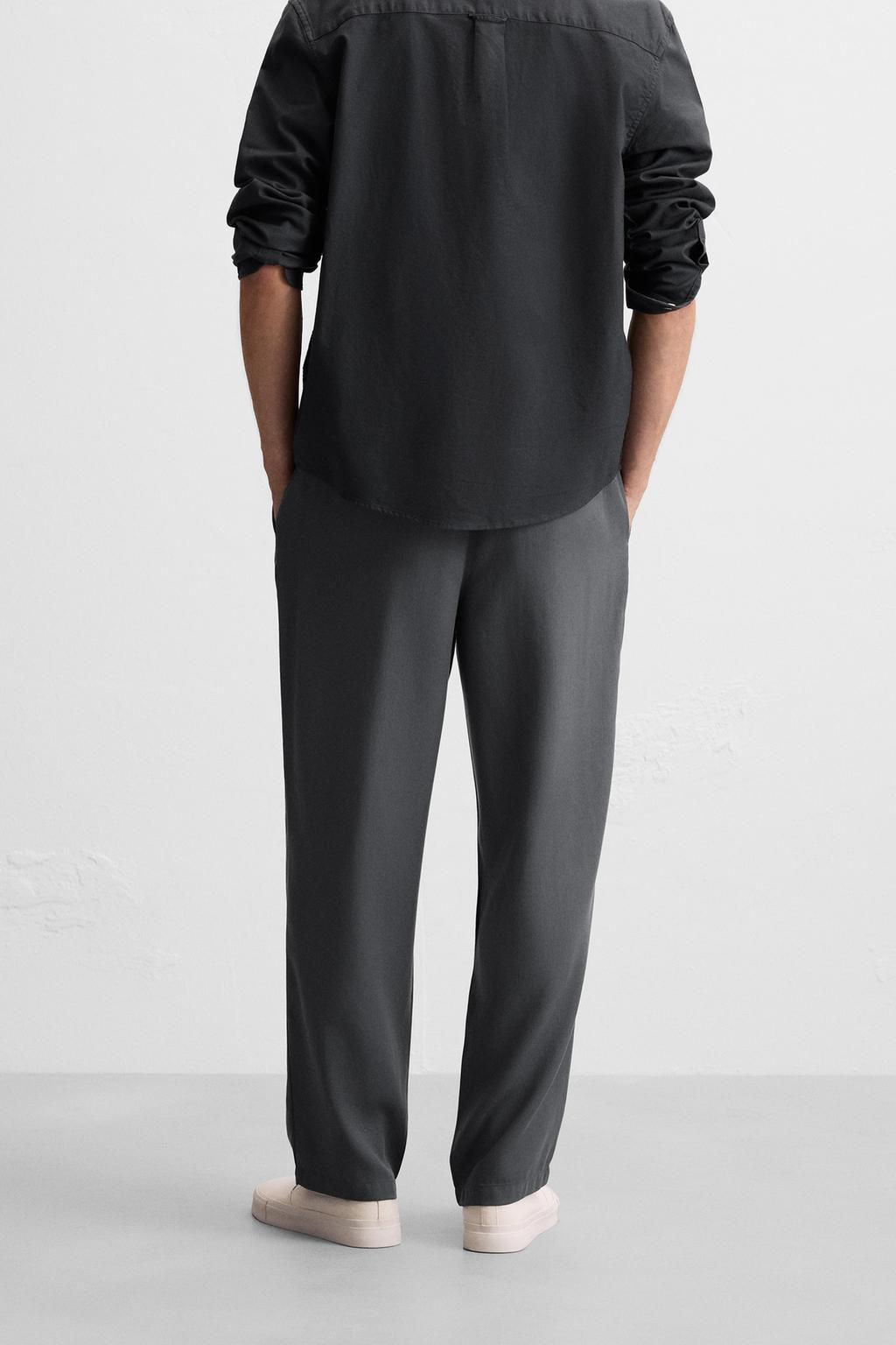 LYOCELL JOGGER WAIST TROUSERS - Zara фото 52