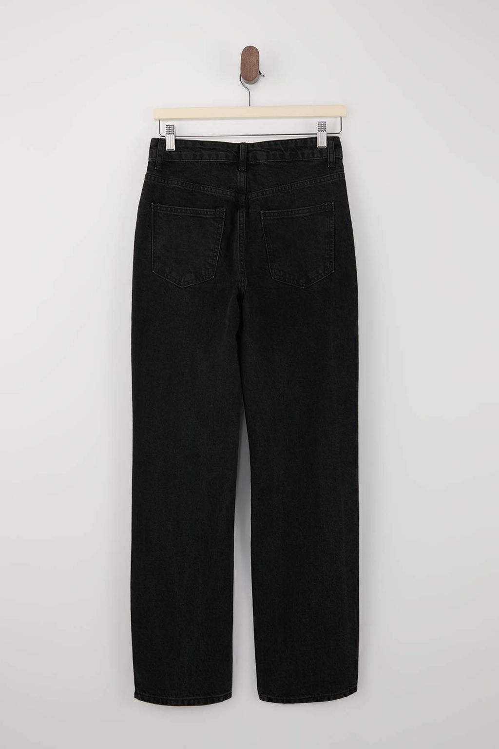 Siyah Normal Bel 100% Pamuk Straight Duz Kesim Jeans TWOSS26JE00096 - Trendyolmilla фото 2