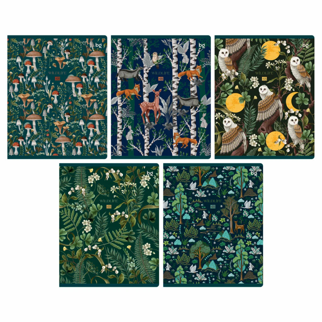 Тетрадь 48л. BG Дикая жизнь клетка (Т5ск48 12717) матовая ламинация  фото 2