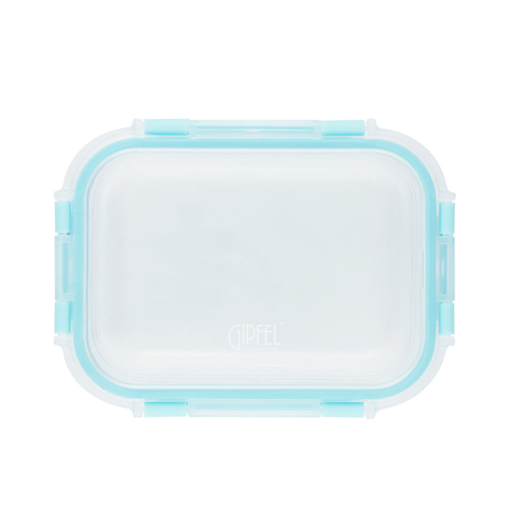 50976 GIPFEL Контейнер стеклянный AVALANCHE 640 мл/ 18х14х6 см с герметичной крышкой. Материал: жаропрочное боросиликатное стекло, пластик, силикон  фото 4