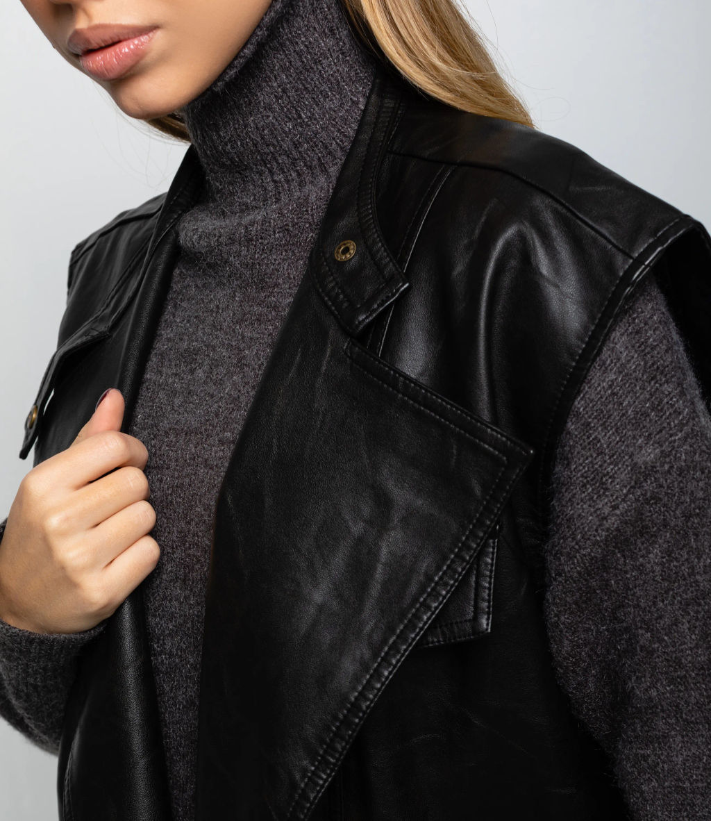 Жилет #КТ6366, чёрный - Dommod фото 5