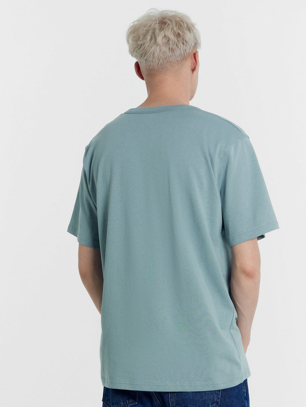 Футболка мужская в синем оттенке сланец 111875 - Mark formelle фото 4