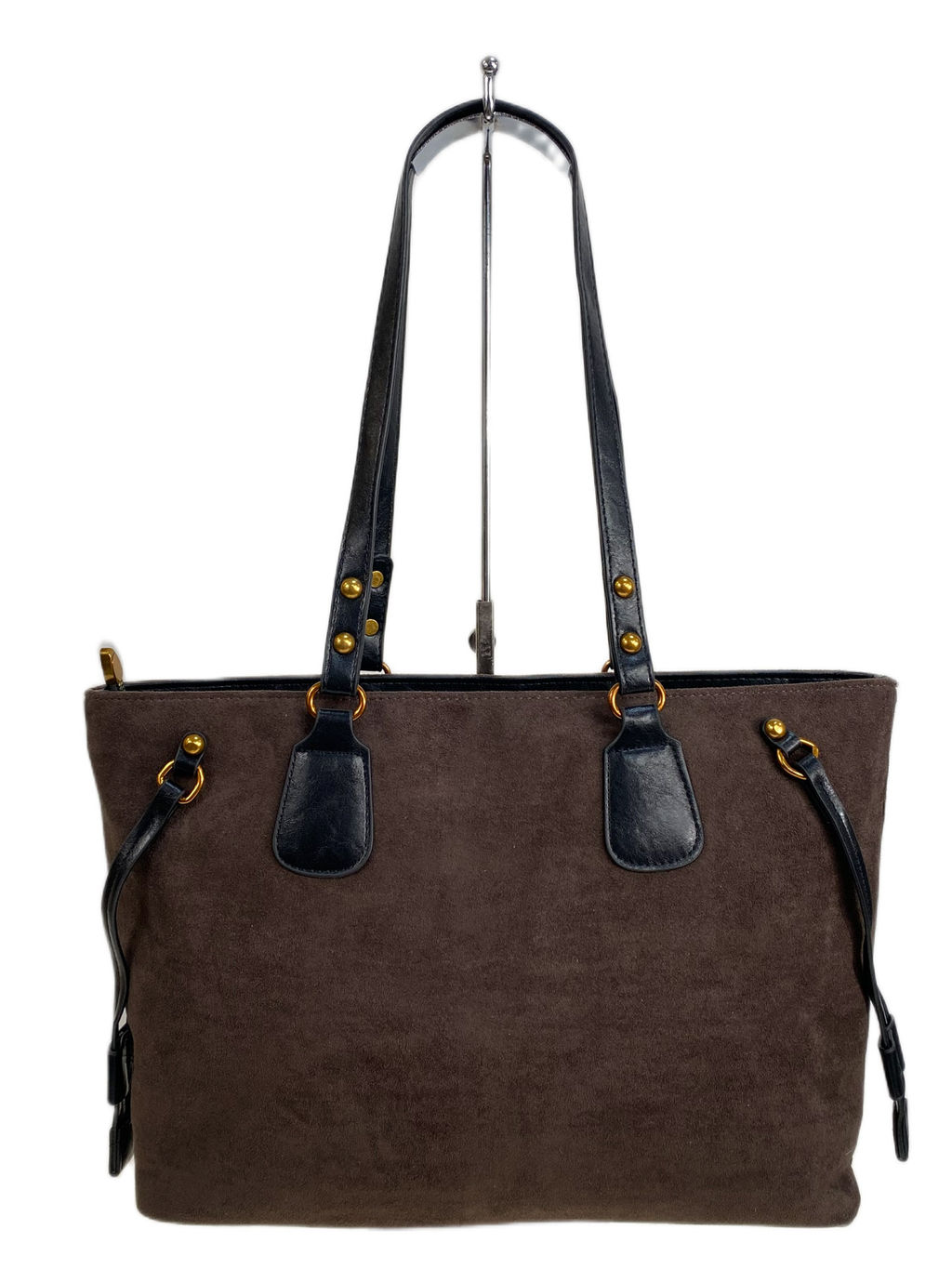 Женская сумка из искусственной замши, цвет шоколад - Greta фото 2