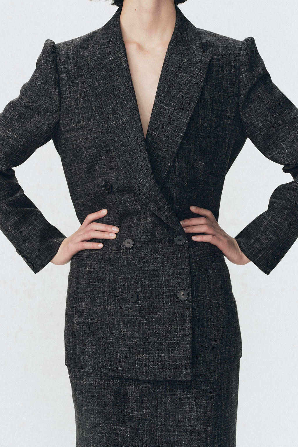 DOUBLE-BREASTED BLAZER WITH WOOL SOSHIOTSUKI X ZARA  фото 13