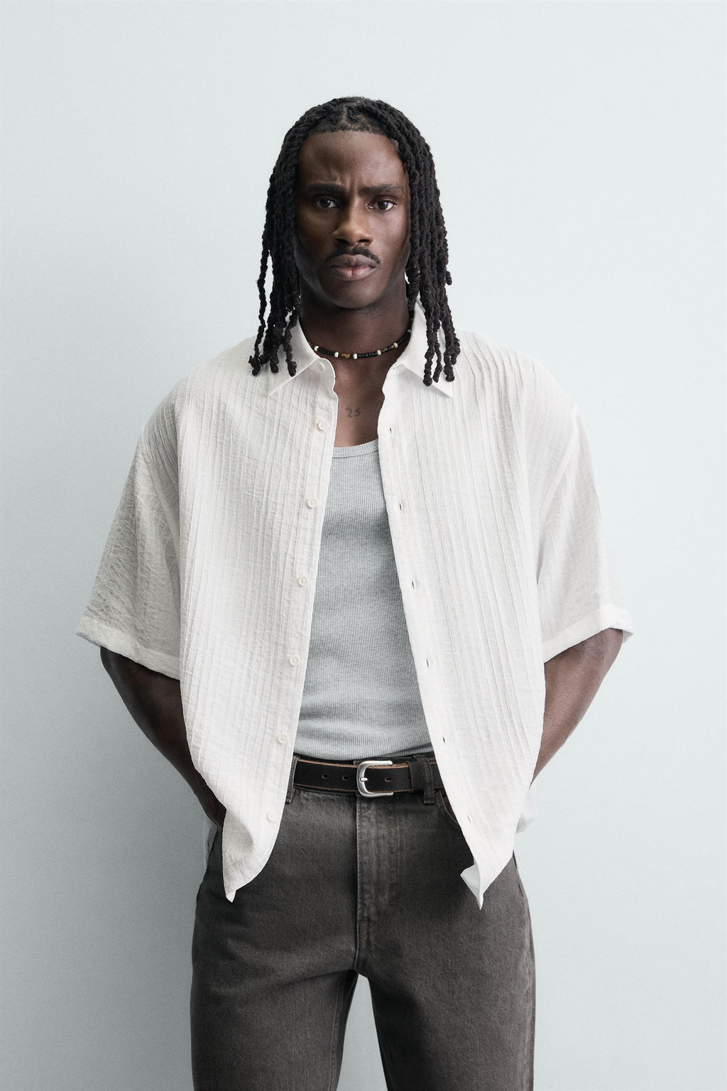 FLUID TEXTURED SHIRT - Zara фото 10