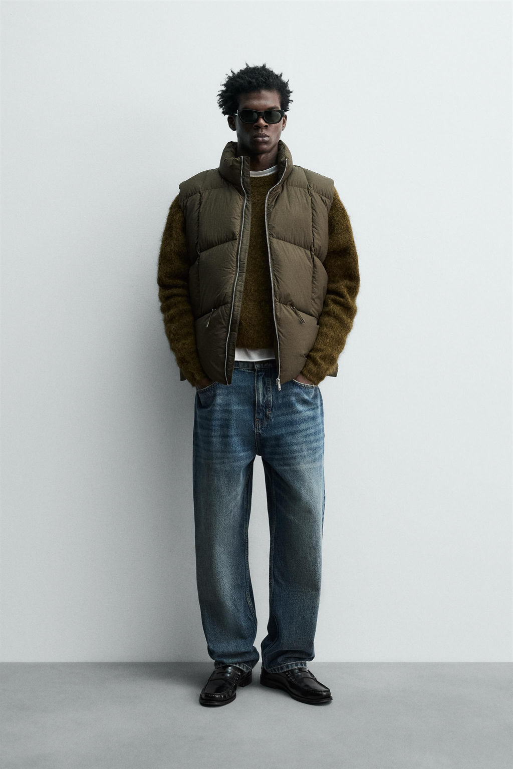 100% FEATHER PUFFER GILET