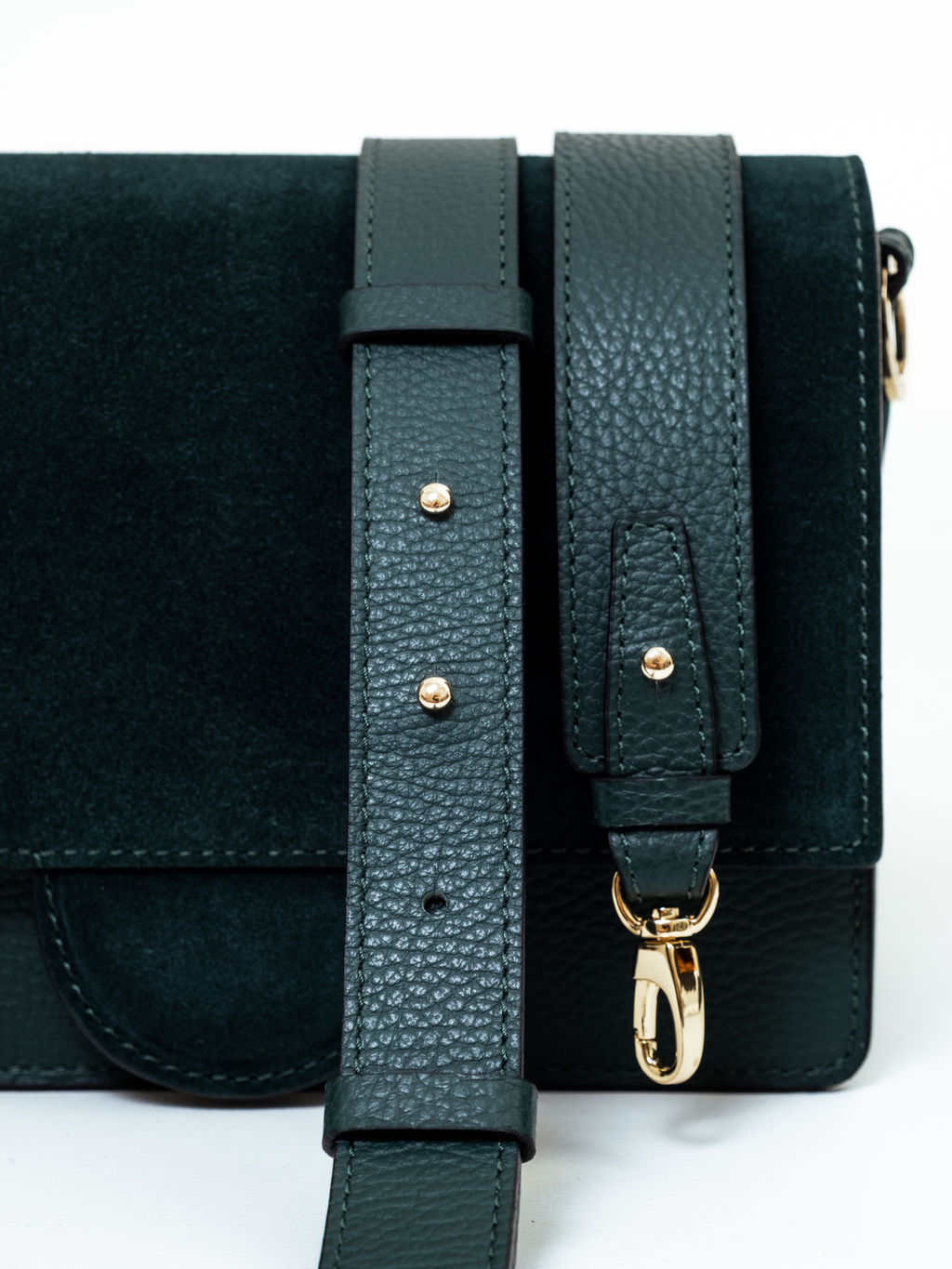 Сумка замшевая через плечо Deboro 30574 форест