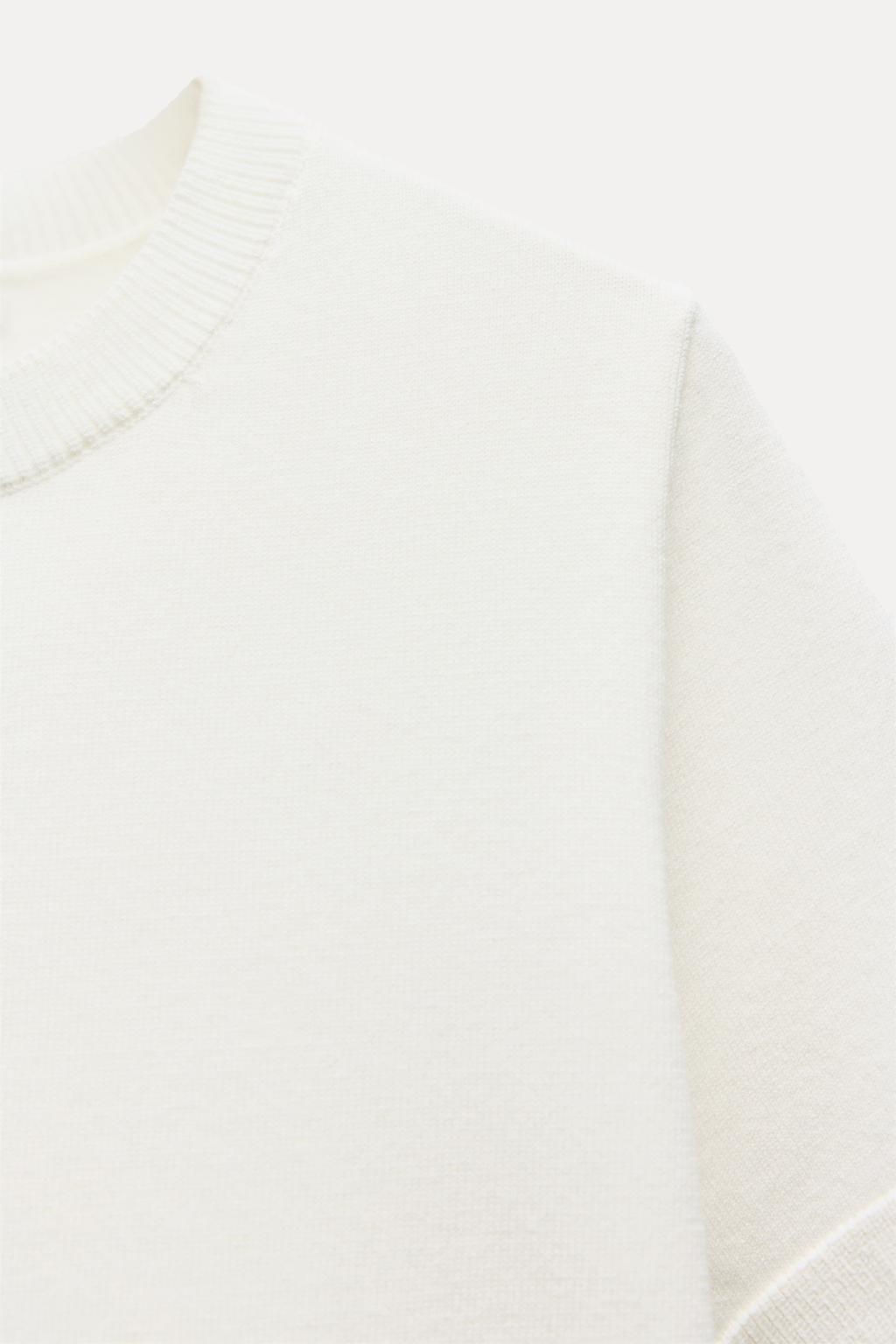 BASIC PLAIN KNIT TOP - Zara фото 5