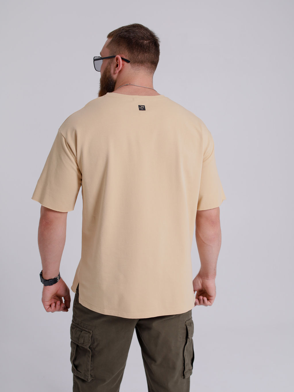 Футболка oversize Caribou NeP Ф2 (песок)  фото 4