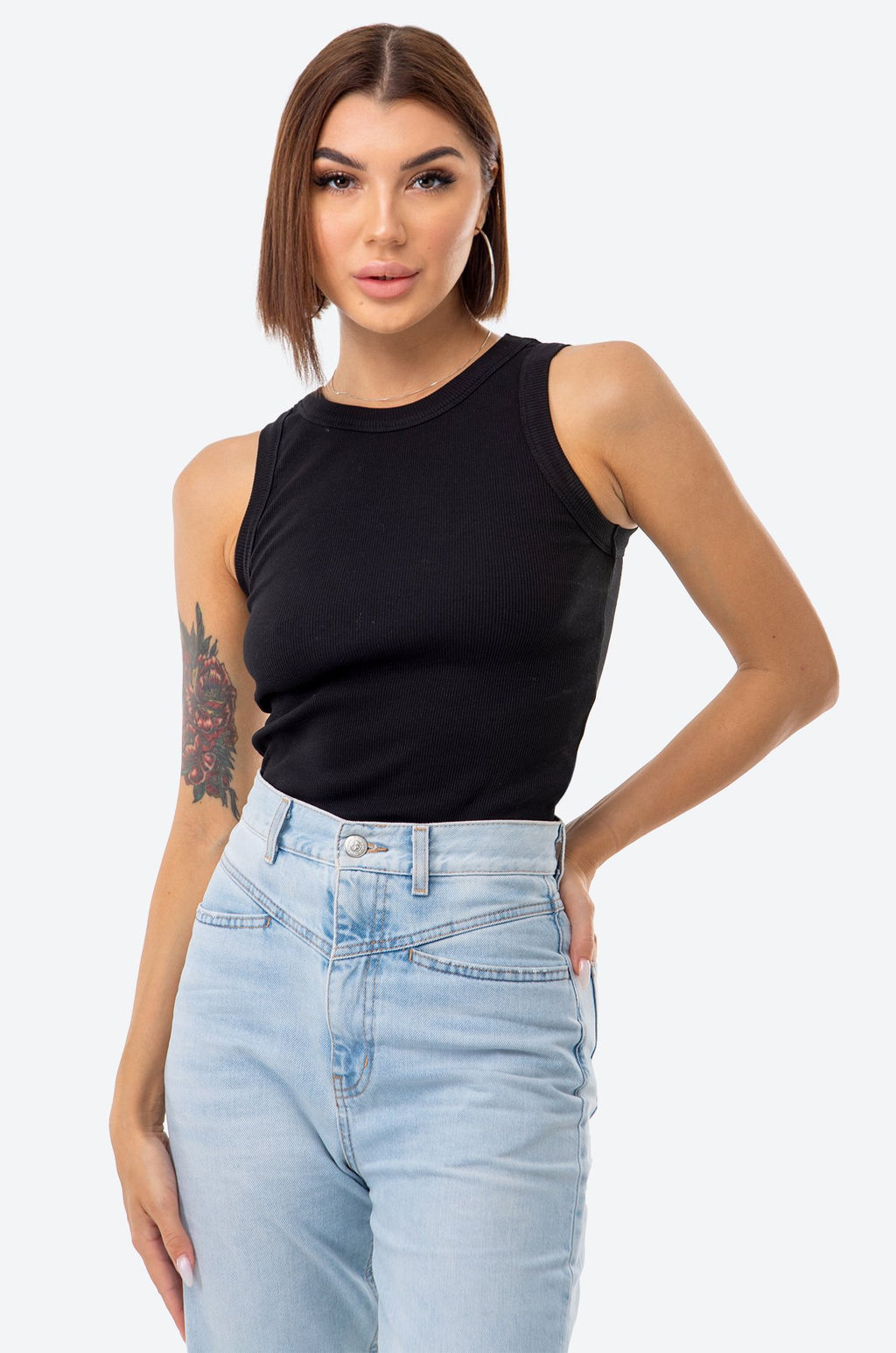 Женская базовая майка из кашкорсе Happy Fox  фото 4