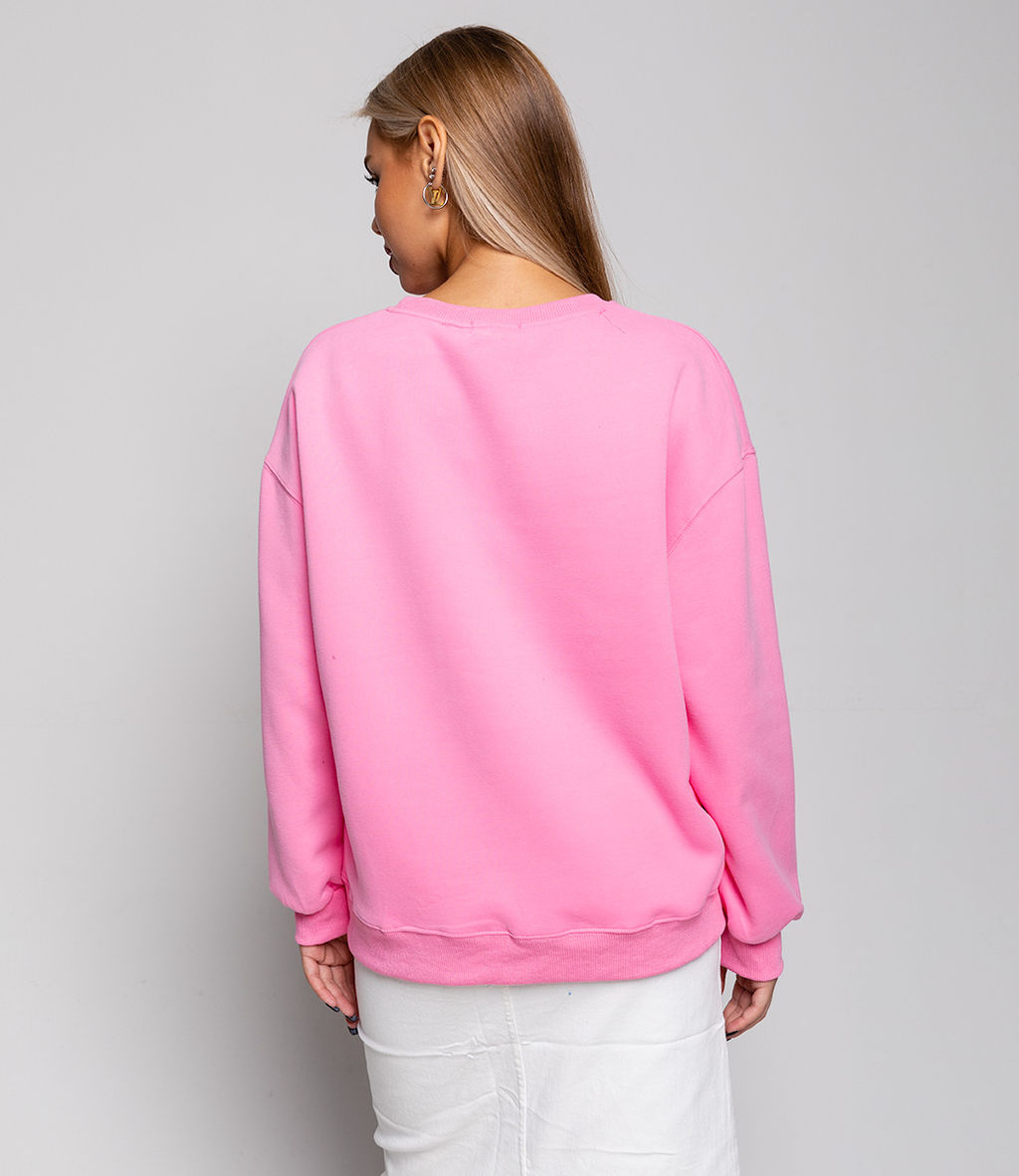 Свитшот #КТF003, розовый