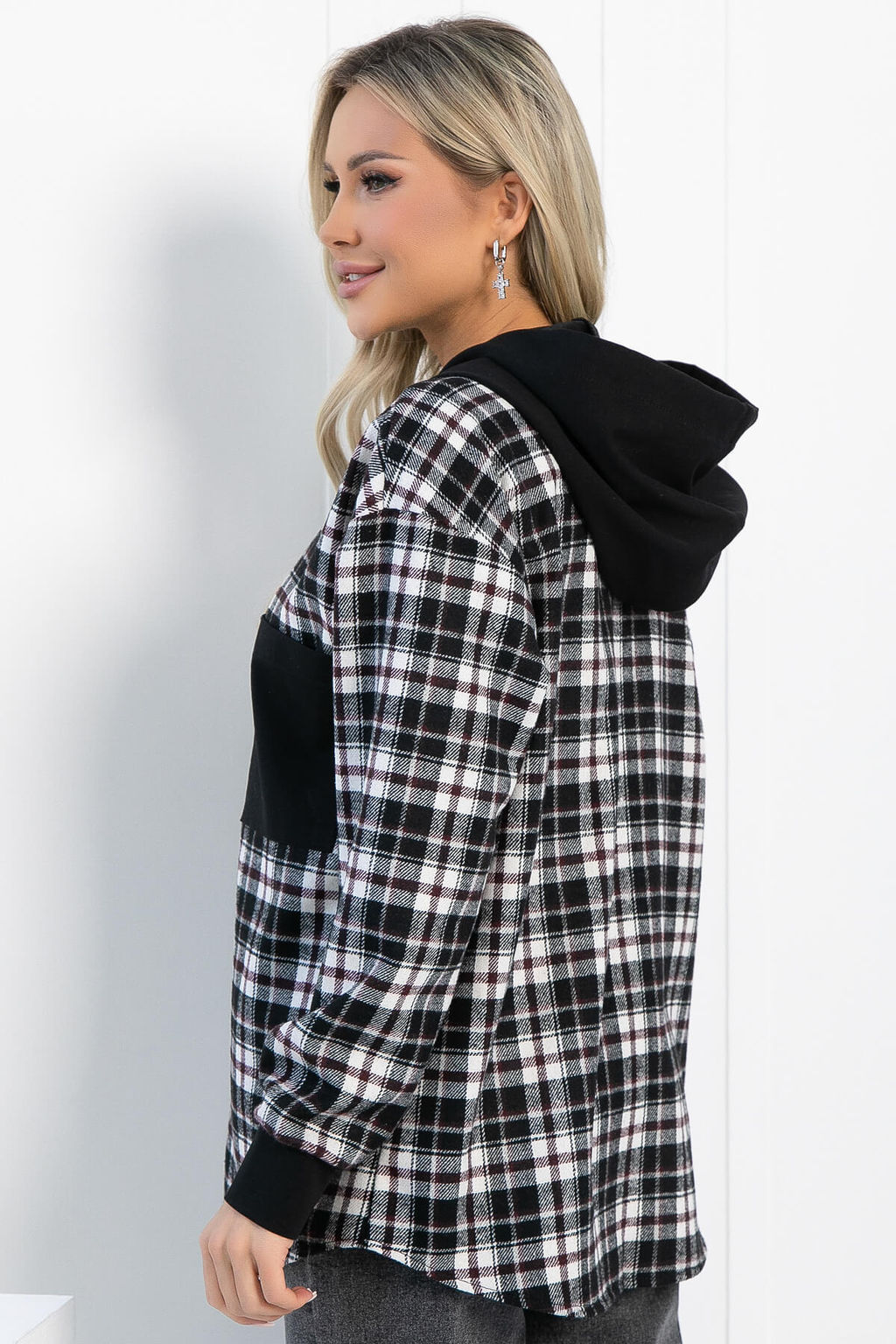 Рубашка Больше чем стиль (черная) Б12946М - Lt collection фото 2