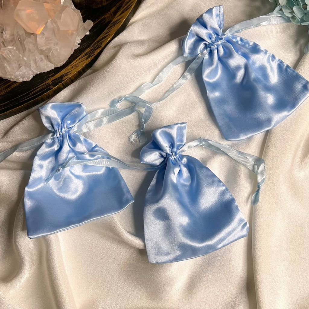 Мешочек: Атлас голубой (3 шт)