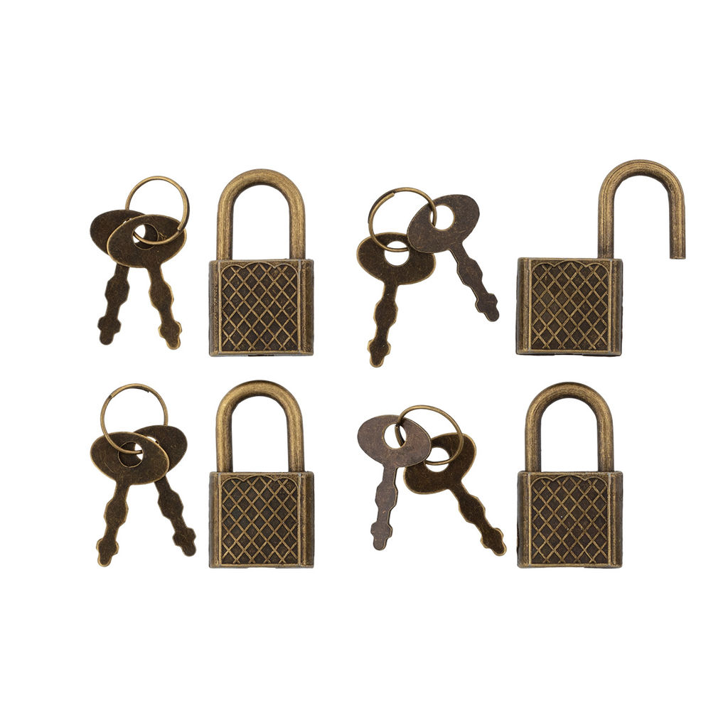 Промысел WF-005 Фурнитура для декоративной отделки замок 2.9х2.7 см 1 х №01 бронза