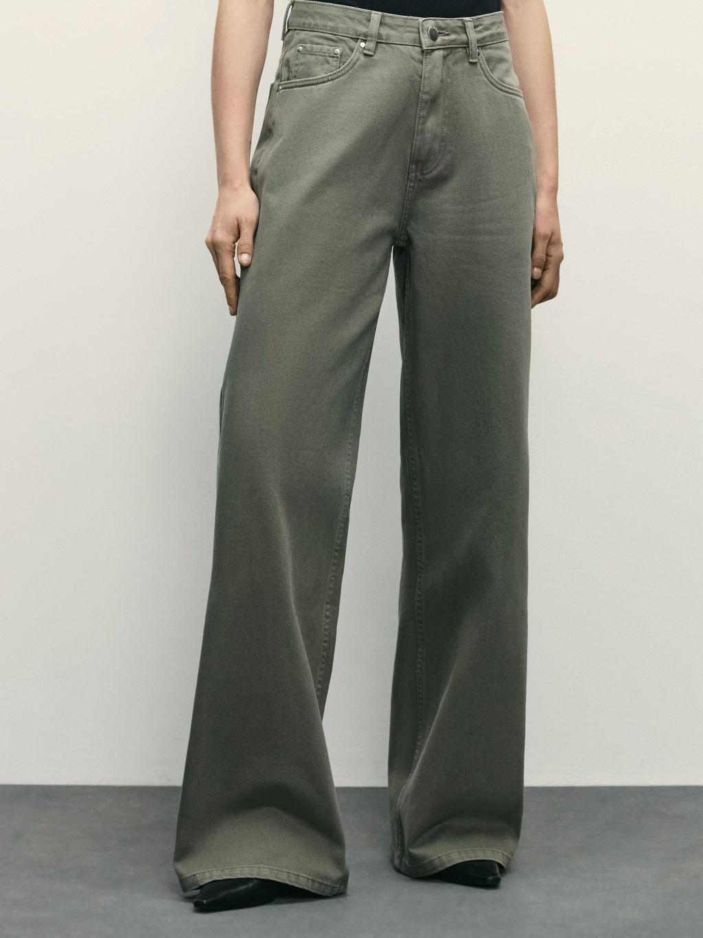 Джинсы wide leg с высокой посадкой / Zarina фото 2