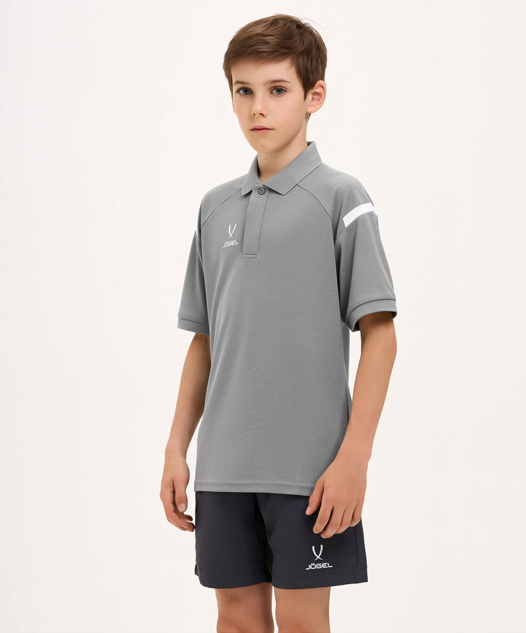 Поло JOGEL CAMP 2 Poly Polo, серый  фото 9
