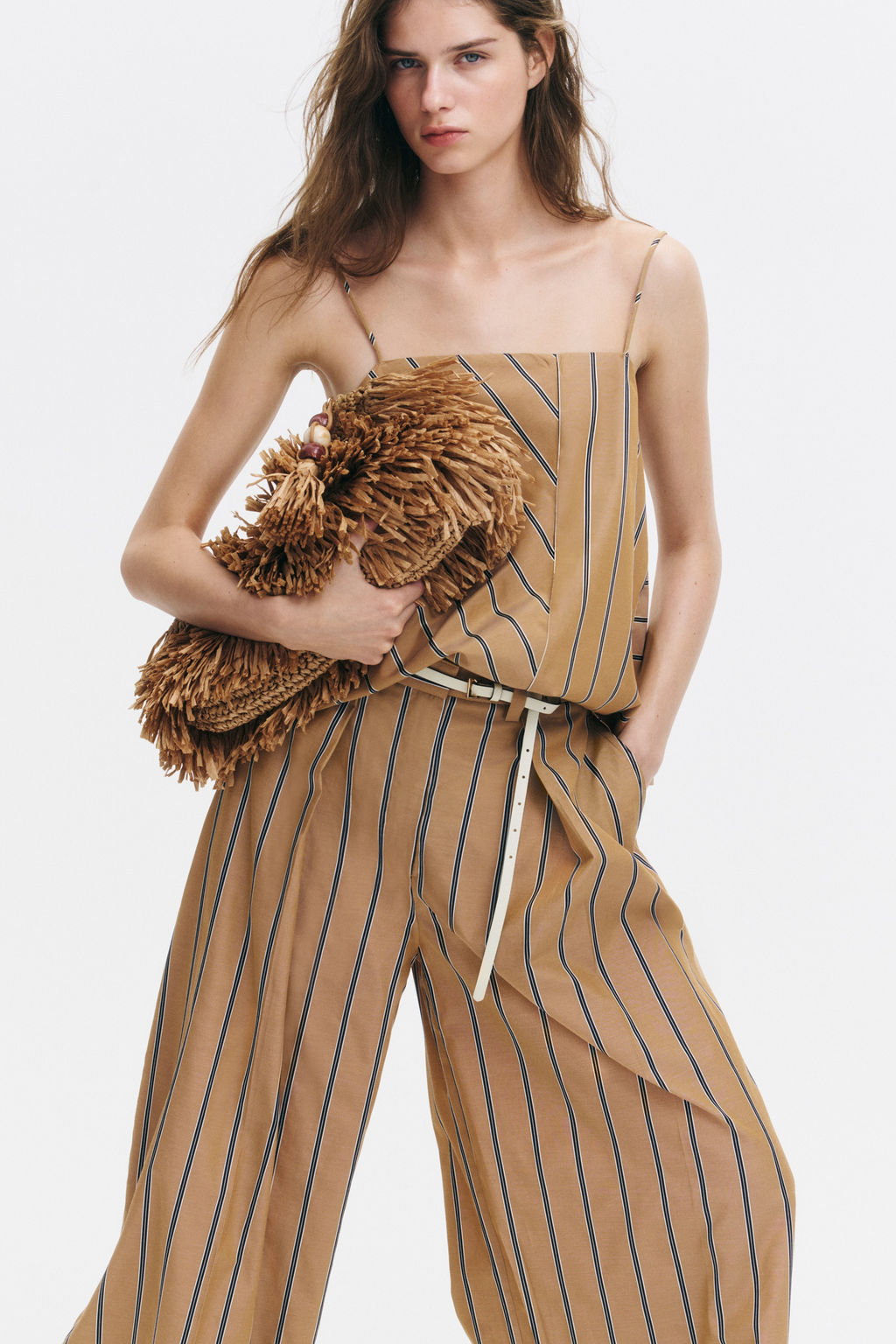Pantal?n amplio con detalle cruzado - H&m фото 3
