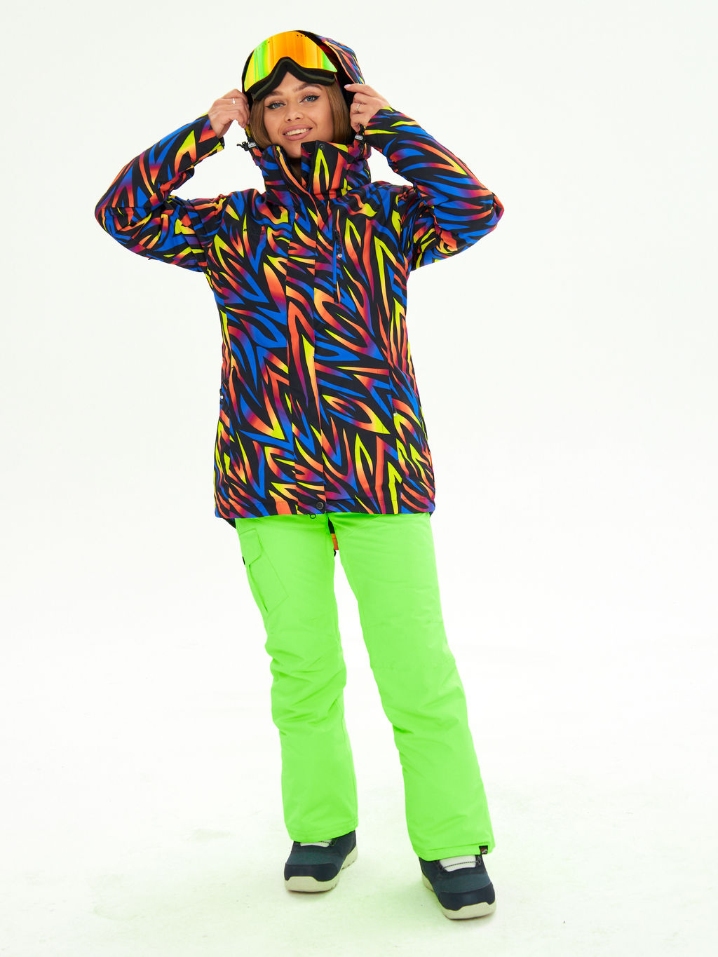 Женская горнолыжная сноубордическая куртка Alpha Endless Ultra Chaleur SNB 423/316_1 Разноцветный  фото 37