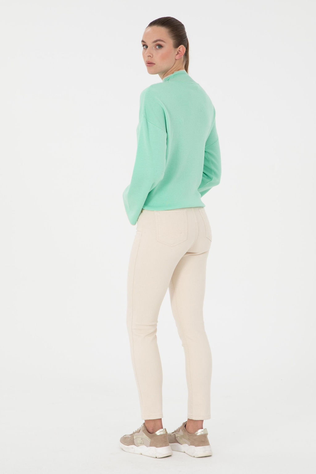 Женские джинсовые брюки с каменным узором Неожиданная скидка в корзине - U.s. polo assn фото 4