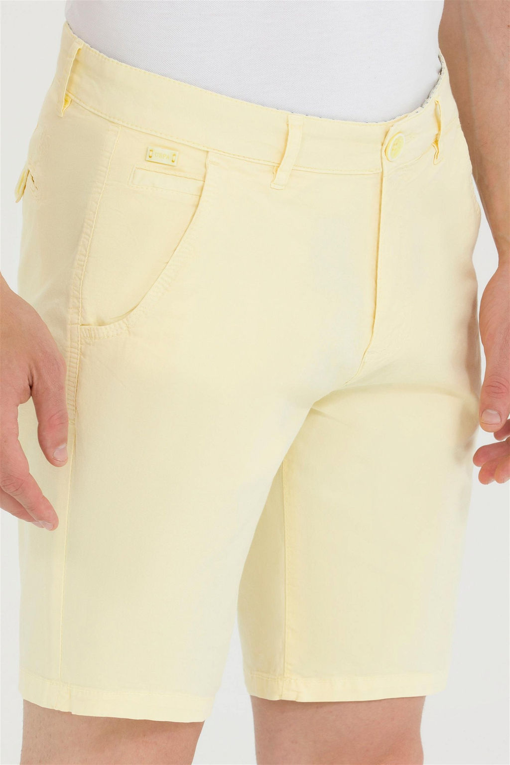 U. S. Polo Assn Мужские светло-желтые тканые шорты - U.s. polo assn фото 12