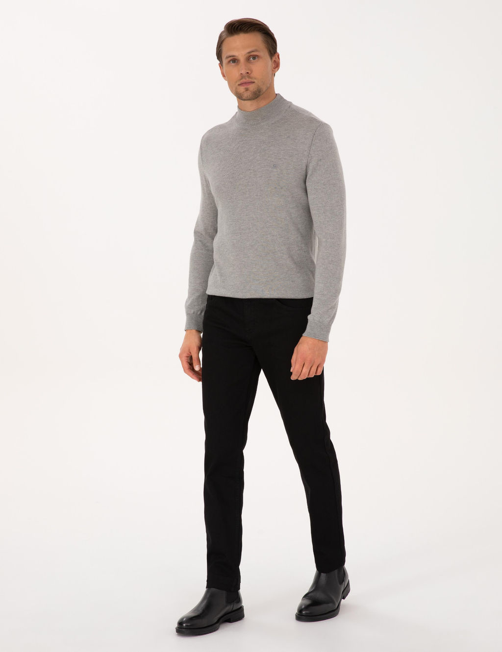 Siyah Slim Fit Jean Pantolon