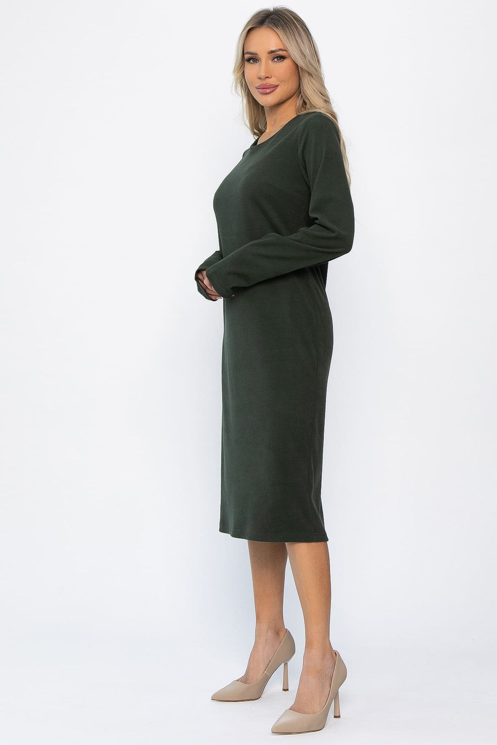 Платье трикотажное Уютный вечер (хаки) П14359-25М - Lt collection фото 5