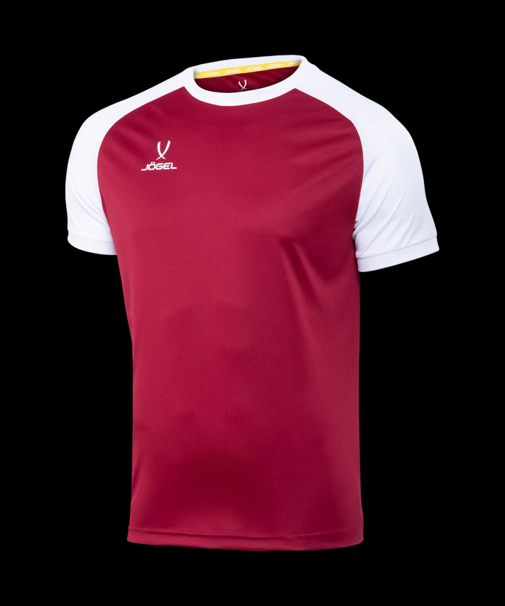 Футболка игровая JOGEL CAMP Reglan Jersey, гранатовый/белый