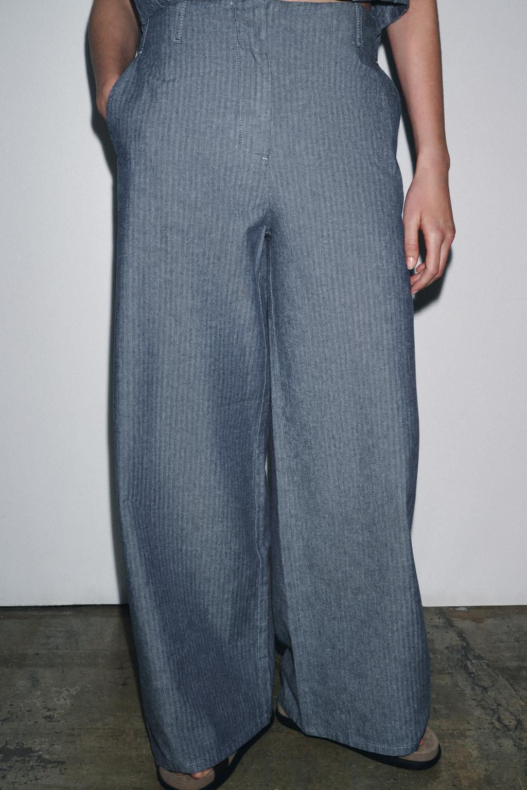 ZW COLLECTION RELAXED TROUSERS - Zara фото 3