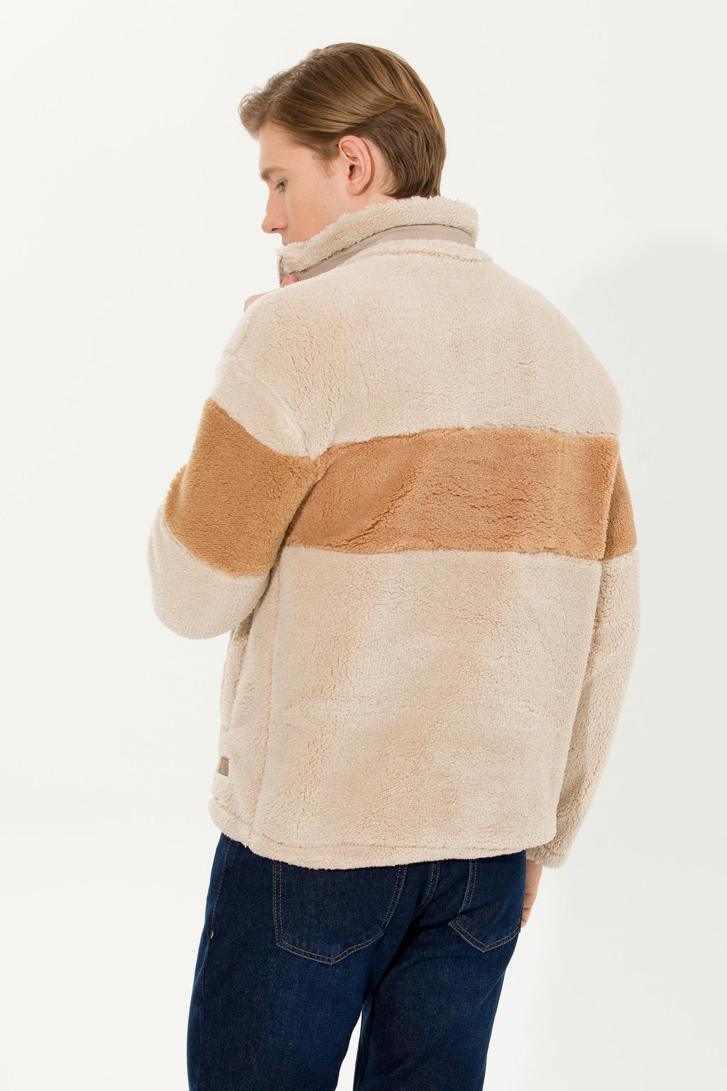 U. S. Polo Assn Мужская комфортная толстовка с воротником-стойкой и камнем - U.s. polo assn фото 5