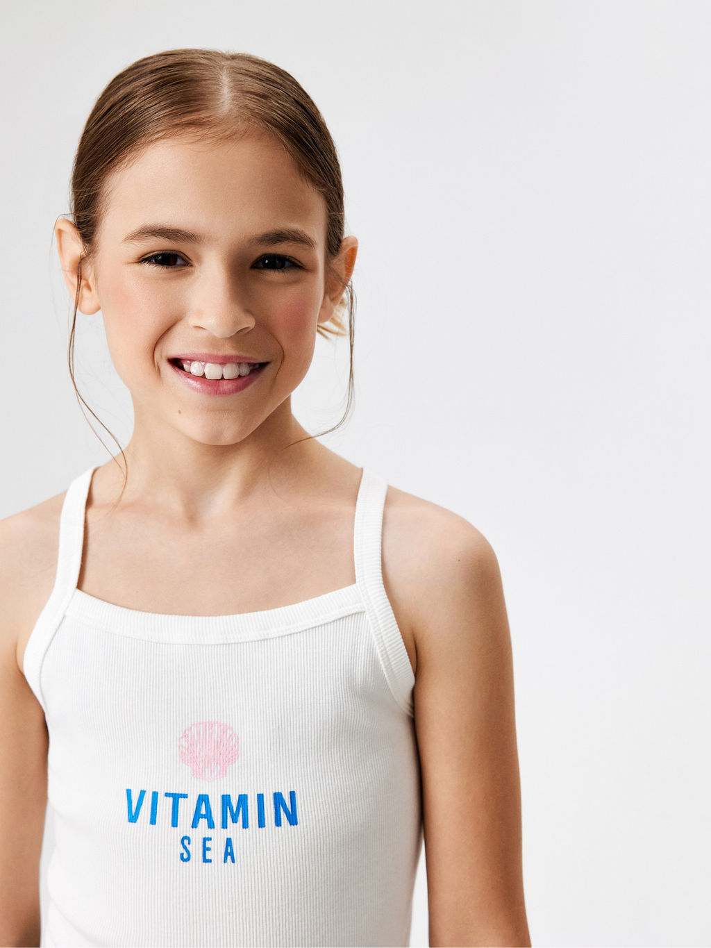 ACOOLA / Майка детская для девочек Idra молочный  фото 5