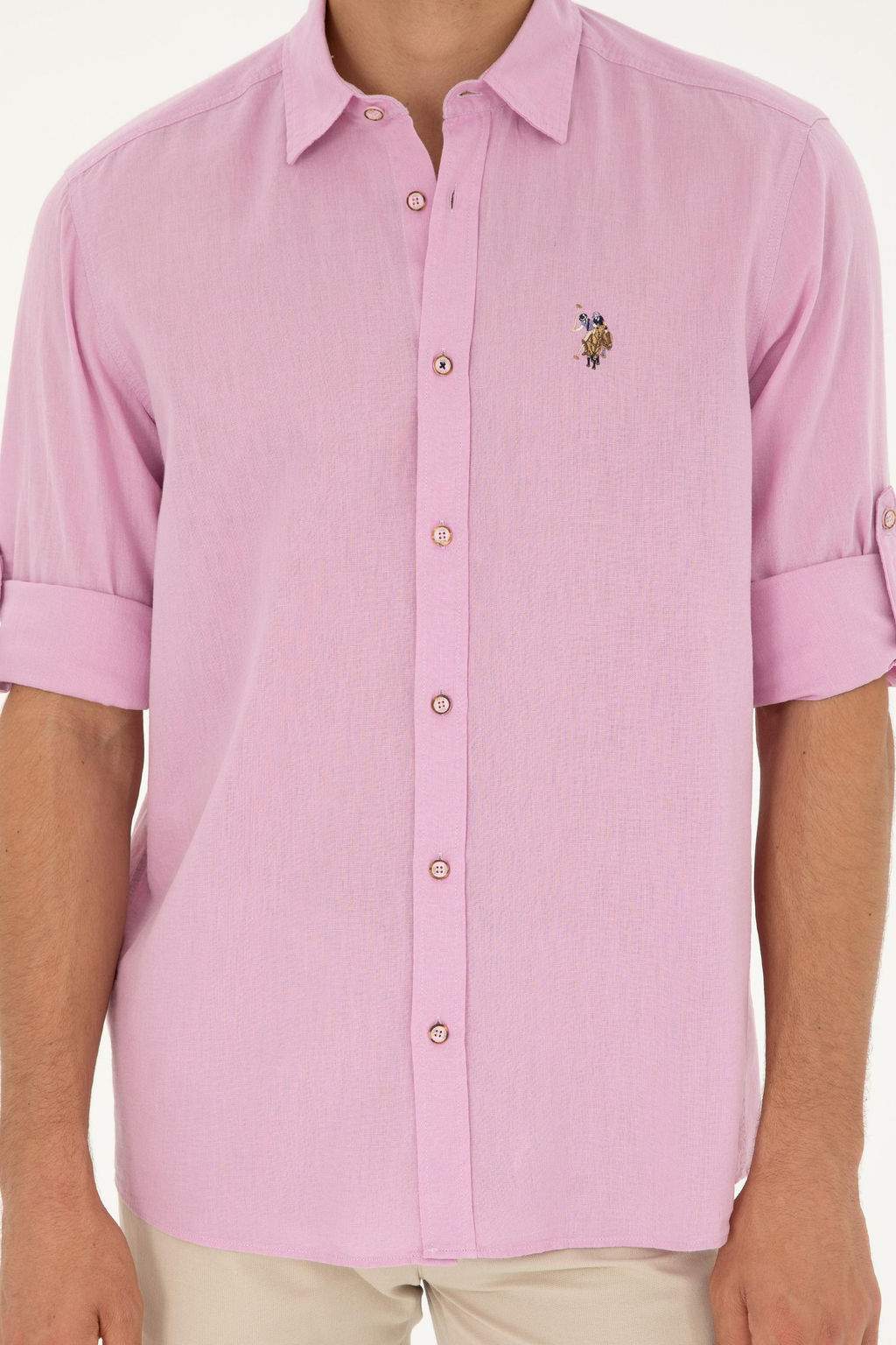 U. S. Polo Assn / Мужская базовая рубашка с длинным рукавом Magnolia - U.s. polo assn фото 13