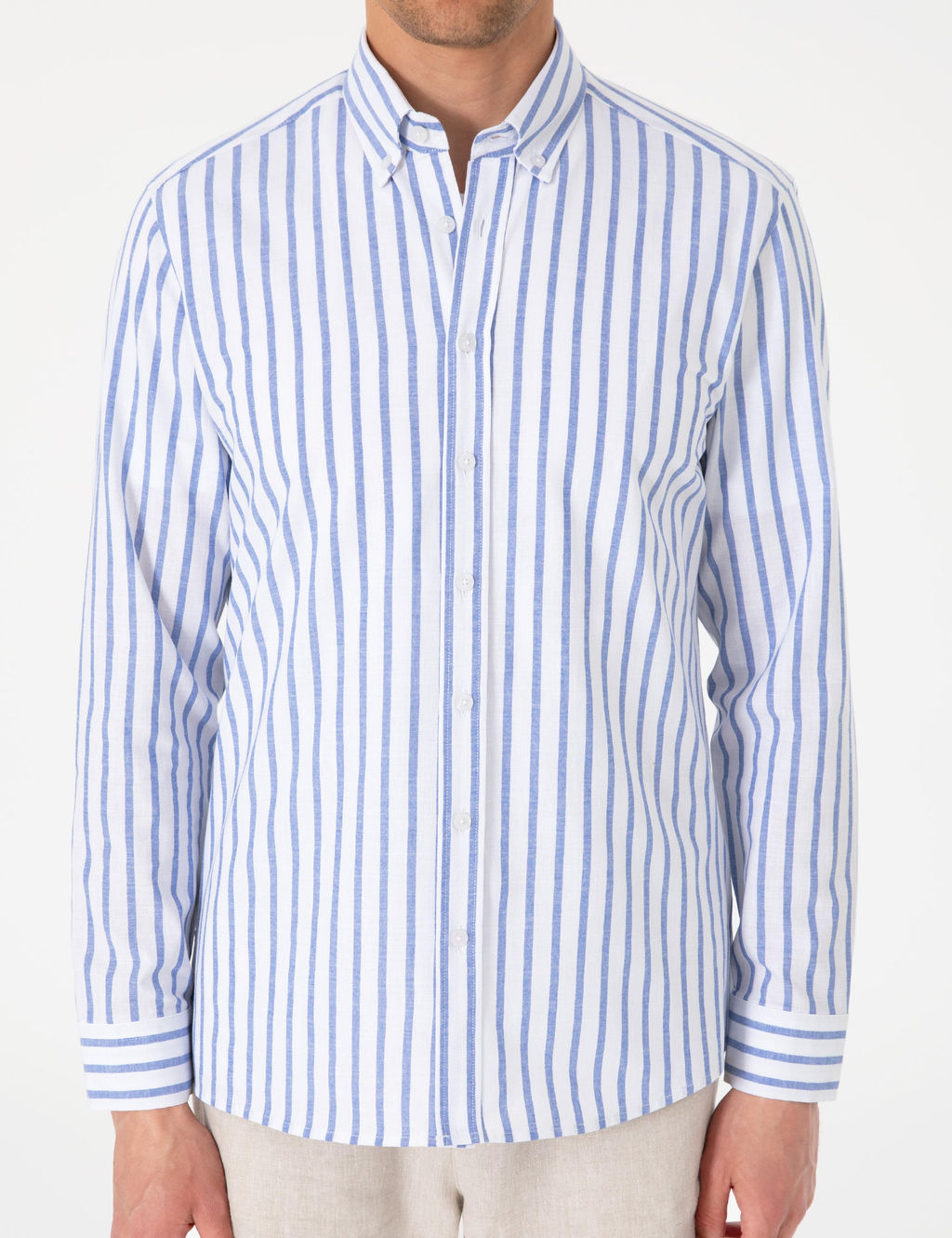 Lacivert Regular Fit _izgili Uzun Kollu G_mlek - Pierre cardin фото 6