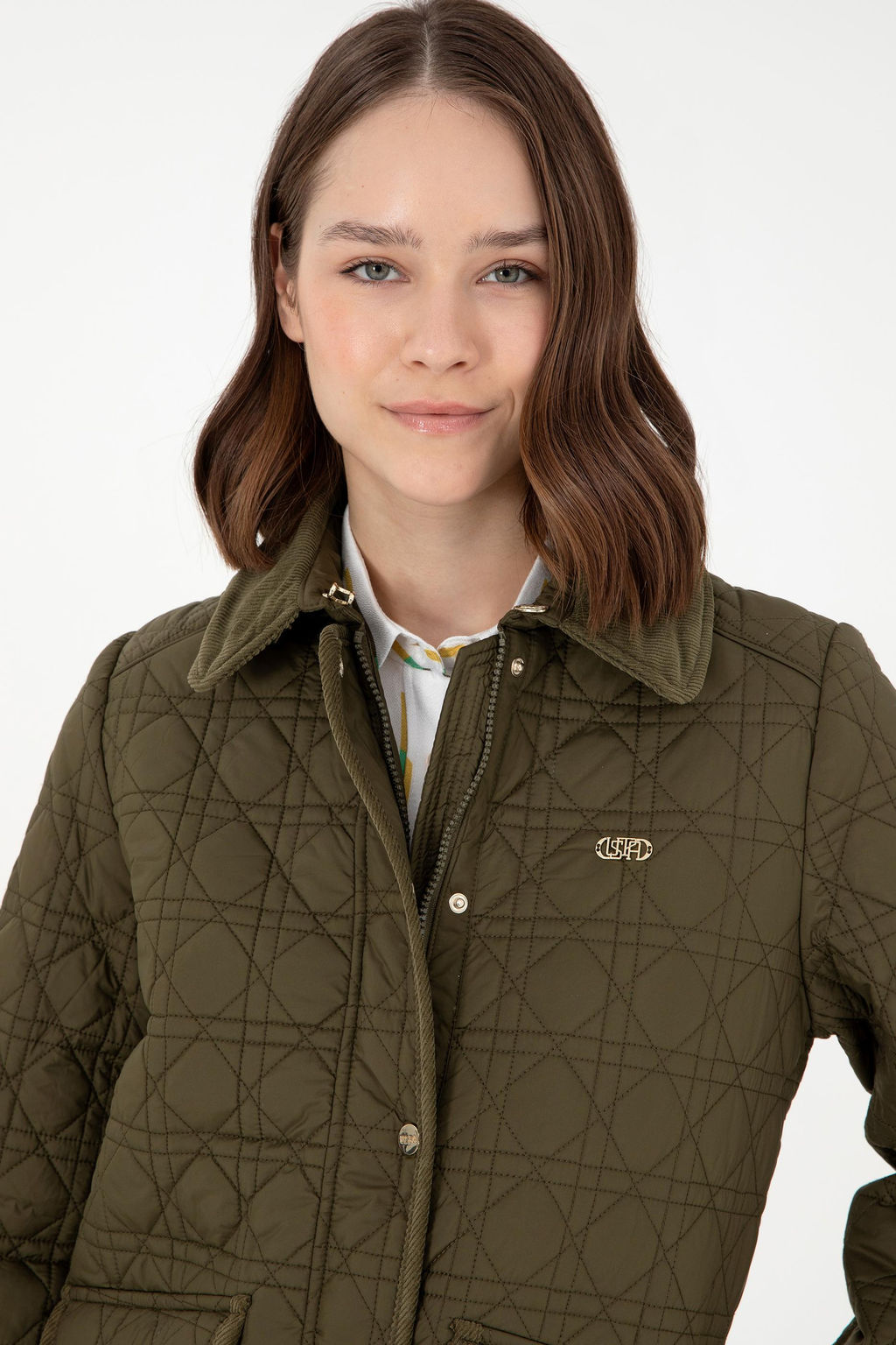 Женское пальто цвета хаки - U.s. polo assn фото 2