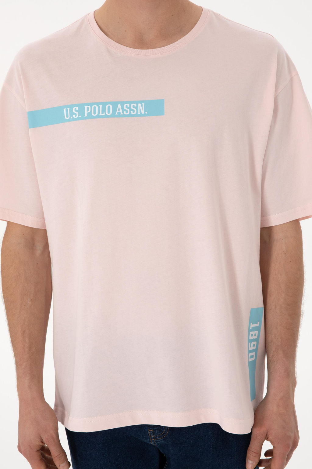 Erkek Comfort Fit Bisiklet Yaka A__k Pembe Ti__rt Sepette S_rpriz _ndirim - U.s. polo assn фото 6
