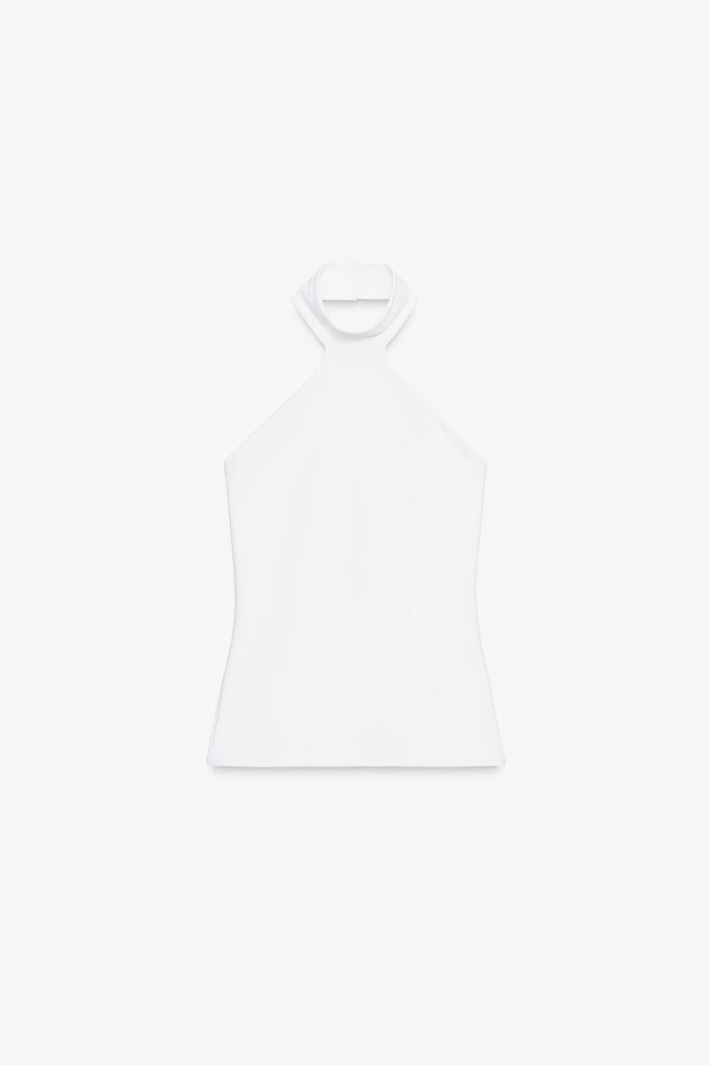 POLYAMIDE HALTER TOP - Zara фото 42