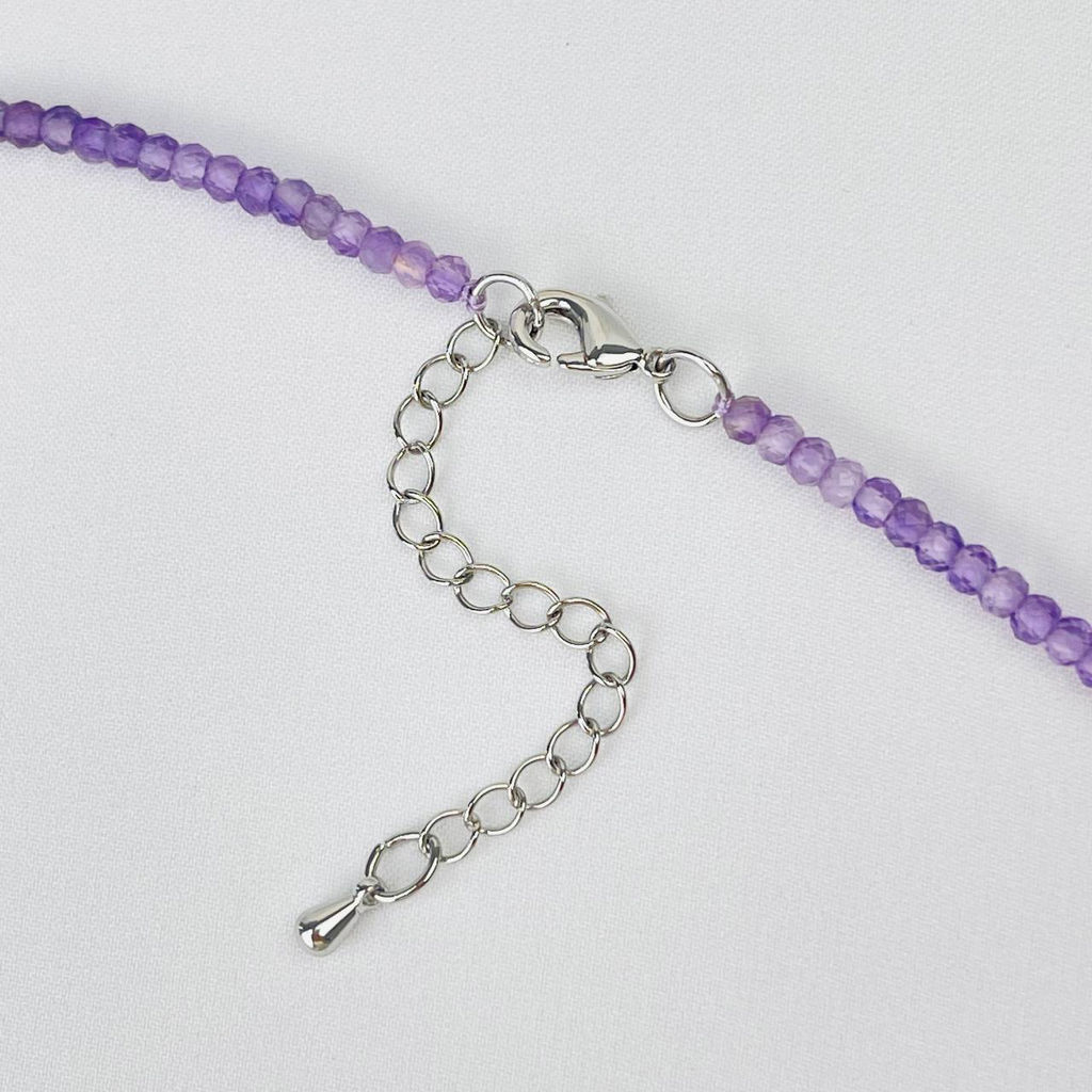 Колье из Аметиста (градиент) 42 см +