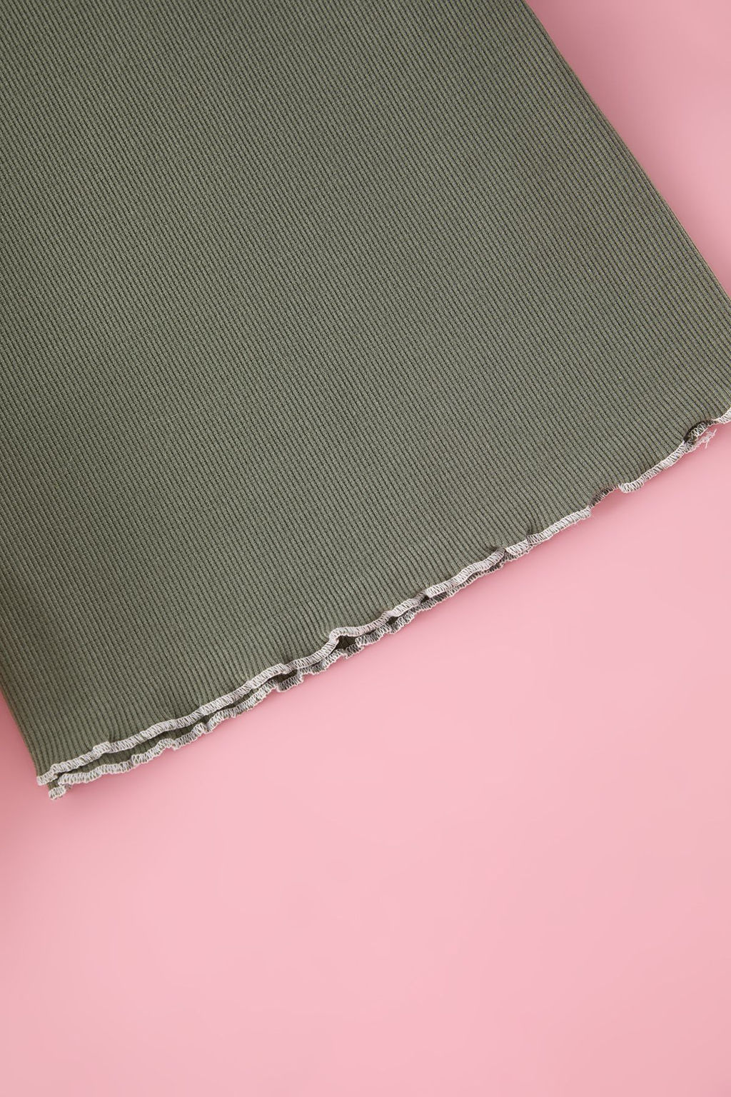 Ac?k Pembe K?z Cocuk Pamuklu Basic Regular Kal?p Kontrast Biye K?sa Kol Orme T-Shirt TKDSS25TS00024 - Trendyolmilla фото 2