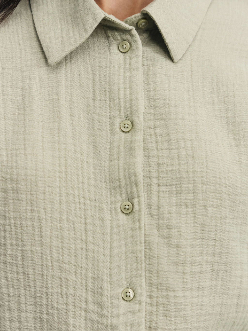 Рубашка из муслина с рукавом 3/4 / Zarina  фото 7