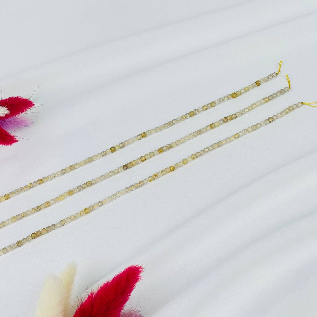 Бусины для украшений из Рутилового кварца 39 см